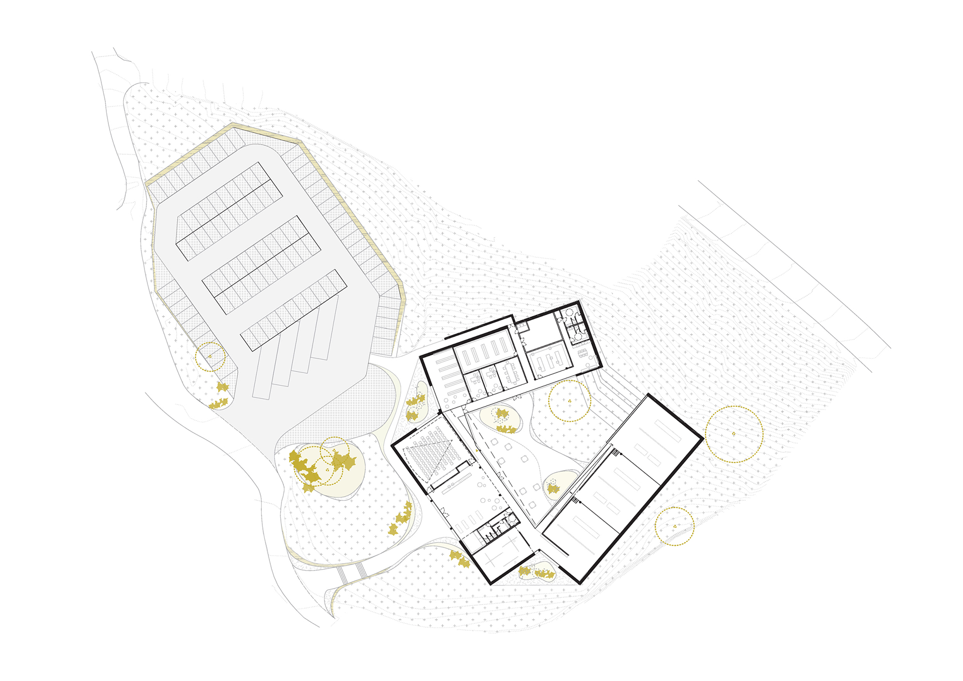 Ilustración 10. Plano del futuro Centro de Arte Rupestre en Puente Viesgo, actualmente en fase de construcción.