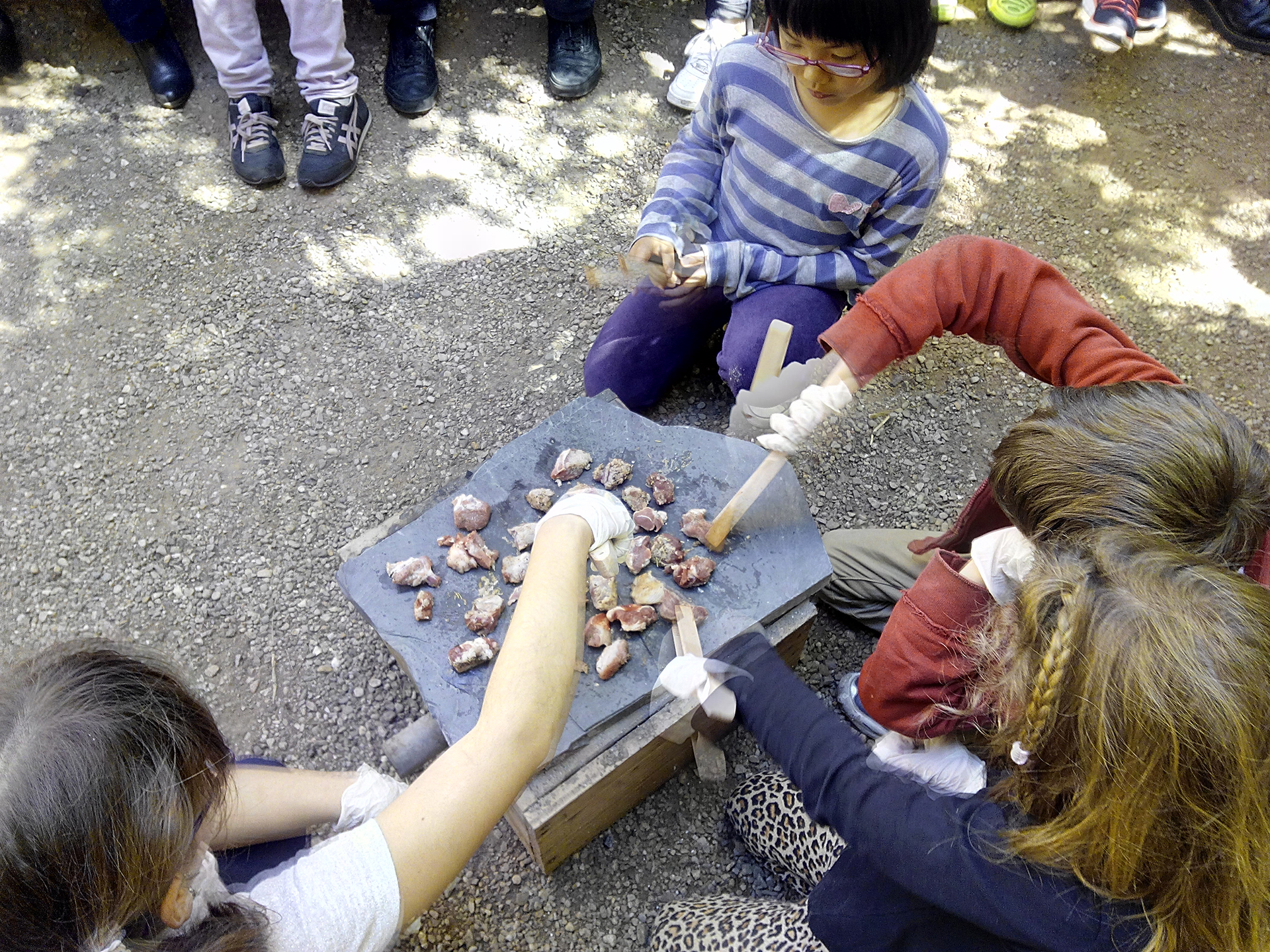 Fig. 4. Activitat experiencial realitzada en el marc de l’exposició «El geni culinari» al MAC-Barcelona. Fot. Montserrat Buch.